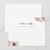 Toekomstige ouders geven moeder en vader baby show notitiekaartje (Voorkant / Achterkant)