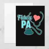 Toekomstige PA Physician Assistant Geneeskunde Stu Kaart (Voorkant / Achterkant)
