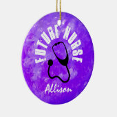 Toekomstige Paarse marmer van de verpleegster Stet Keramisch Ornament (Rechts)