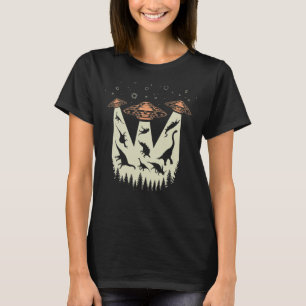 Toekomstige paleontoloog Dinosaur Abduction Alien  T-shirt