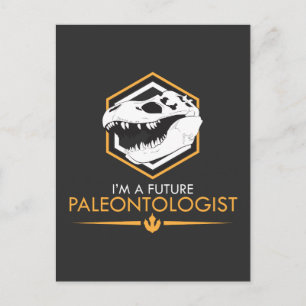 Toekomstige paleontoloog - Dinosaur Skull Dino Gif Briefkaart