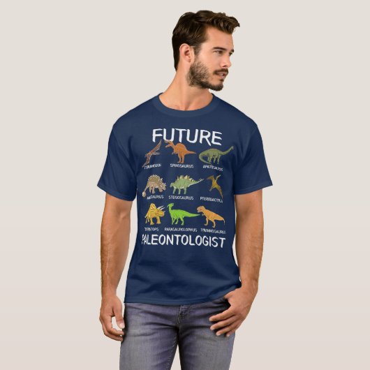 Toekomstige paleontoloog Kinder Dino Fossil T-shirt (Voorkant volledig)