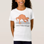 Toekomstige paleontoloog met T-Rex dinosaurus T-shirt (Voorkant)