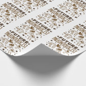 Toekomstige paleontoloog Paleontology Dinosaur Bot Cadeaupapier (Hoek)