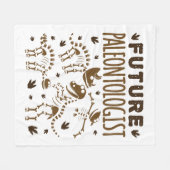 Toekomstige paleontoloog Paleontology Dinosaur Bot Fleece Deken (Voorkant (Horizontaal))
