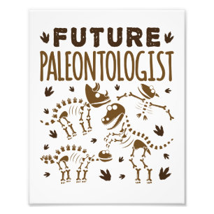 Toekomstige paleontoloog Paleontology Dinosaur Bot Foto Afdruk