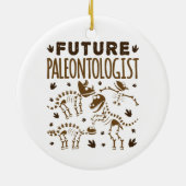 Toekomstige paleontoloog Paleontology Dinosaur Bot Keramisch Ornament (Achterkant)