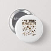 Toekomstige paleontoloog Paleontology Dinosaur Bot Ronde Button 5,7 Cm (Voorkant /achterkant)