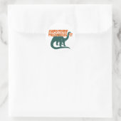 Toekomstige paleontoloog ronde sticker (Tas)