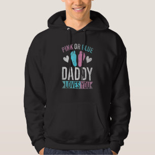 Toekomstige pap roze of blauwe pappie houdt van je hoodie