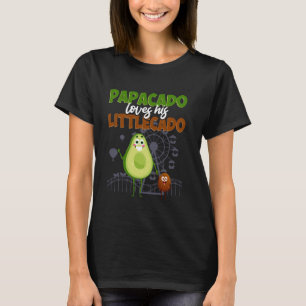 Toekomstige papa papacado en littlecado aanstaande t-shirt