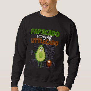 Toekomstige papa papacado en littlecado aanstaande trui