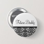 Toekomstige papa ronde button 5,7 cm (Voorkant /achterkant)