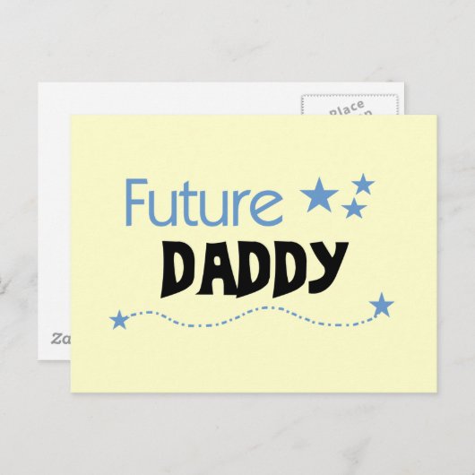 Toekomstige papa-shirts en cadeautjes briefkaart (Voorkant / Achterkant)