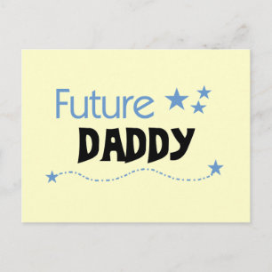 Toekomstige papa-shirts en cadeautjes briefkaart