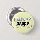 Toekomstige papa-shirts en cadeautjes ronde button 5,7 cm (Voorkant /achterkant)