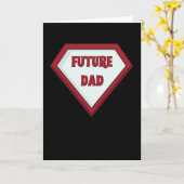 Toekomstige papa zal cadeau zijn Vader Baby komt e Kaart (Gele Bloem)
