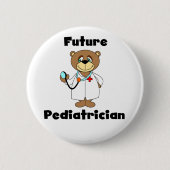 TOEKOMSTIGE PEDIATRICIAN RONDE BUTTON 5,7 CM (Voorkant)