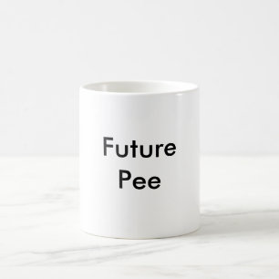 Toekomstige pee koffiemok