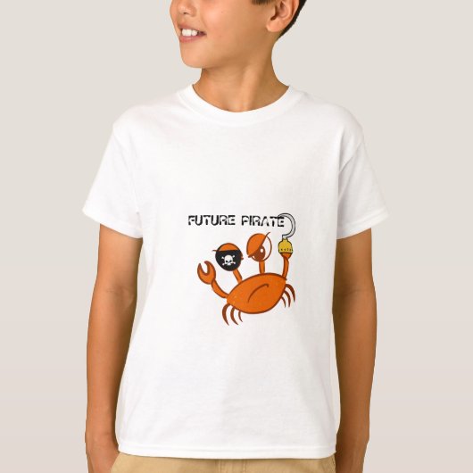 Toekomstige persoonlijke cadeau van Pirate Cute Cr T-shirt (Voorkant)