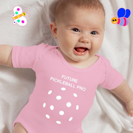 Toekomstige Pickleball PRO roze Romper