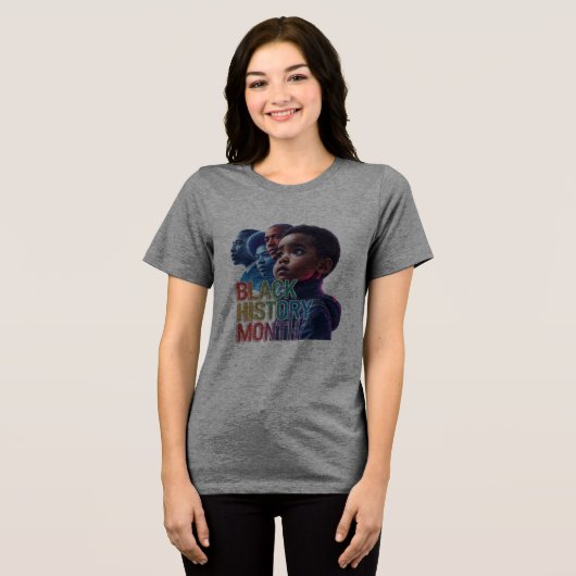 Toekomstige pictogrammen Tri-Blend shirt (Voorkant volledig)