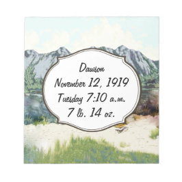 Toekomstige Piloot Baby Boy Geboorterecord Notitieblok