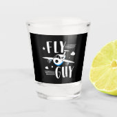 Toekomstige piloot - vliegen met Kinderen - Lover Shot Glas (Voorkant)