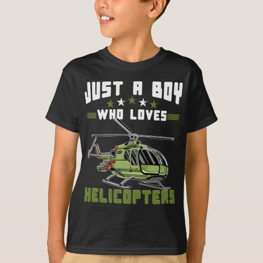 Toekomstige piloot voor helikopters t-shirt (Voorkant)
