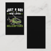 Toekomstige piloot voor helikopters visitekaartje (Voorkant / Achterkant)