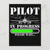 Toekomstige piloot voor het laden van het vliegtui briefkaart (Voorkant)