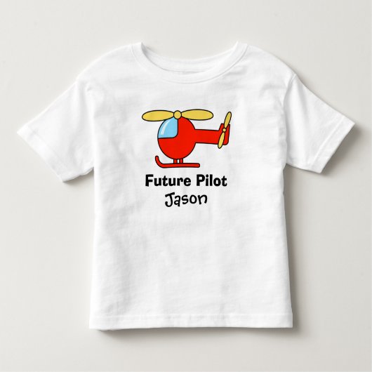 Toekomstige pilot t shirt voor kinderen met speelg (Voorkant)