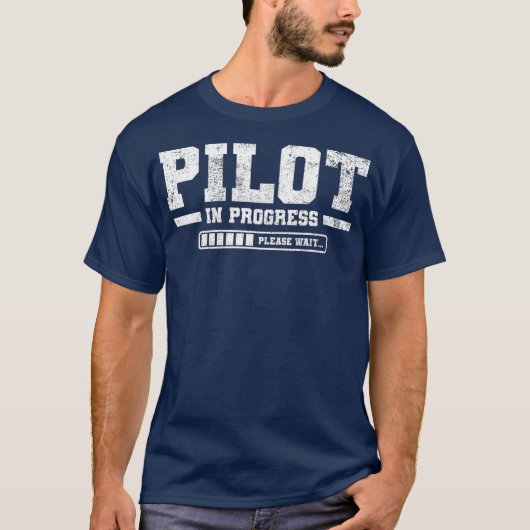 Toekomstige pilotenschool-Vintage T-shirt (Voorkant)