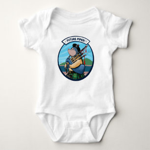 Toekomstige Piper Bagpipe Player Pipe Band Romper