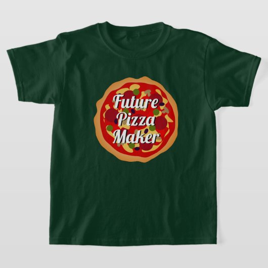 Toekomstige Pizza Maker grappig shirt van het ital (Laagn)