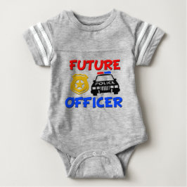 Toekomstige politieagent grappig shirt voor baby's