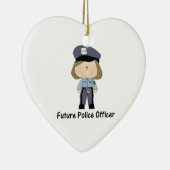 toekomstige politieagent ( meisje ) keramisch ornament (Rechts)