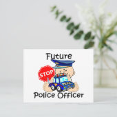 Toekomstige politieambtenaar briefkaart (Staand voorkant)