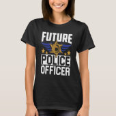 Toekomstige politiefunctionaris Uniform Pet Pun T-shirt (Voorkant)