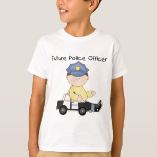 Toekomstige politiefunctionarissen T-shirts en cad