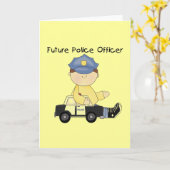 Toekomstige politiefunctionarissen T-shirts en cad Kaart (Gele Bloem)