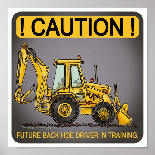 Toekomstige Poster backhoe driver (Voorkant)