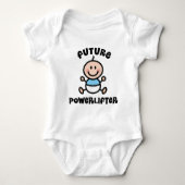 Toekomstige Powerlifter Baby Gift Romper (Voorkant)