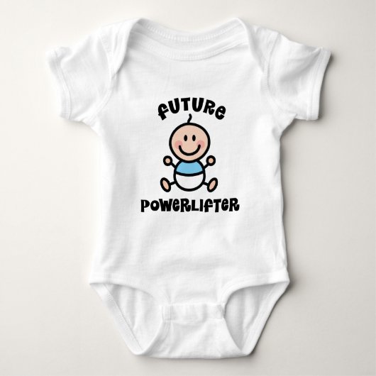 Toekomstige Powerlifter Baby Gift Romper (Voorkant)