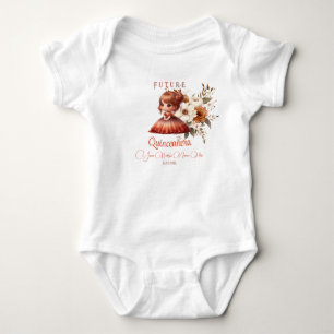 Toekomstige Quinceañera Baby Outfit – Champagne Bo Romper