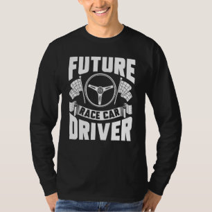 Toekomstige raceraces met wielchauffeur Kinder Man T-shirt