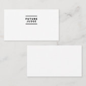 Toekomstige rechter visitekaartje (Voorkant / Achterkant)