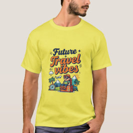 Toekomstige Reisvibes Avontuurontwerp T-shirt