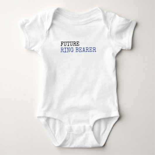 Toekomstige Ring Bearer Wedding Baby Bodysuit (Voorkant)