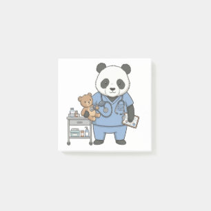 Toekomstige RN Panda: Aardige Geneeskunde Student Post-it® Notes